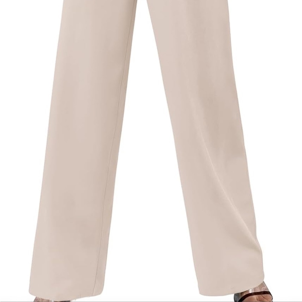 NWOT - Women’s Wide Leg Trousers - Beige - S - Picture 2 of 2
